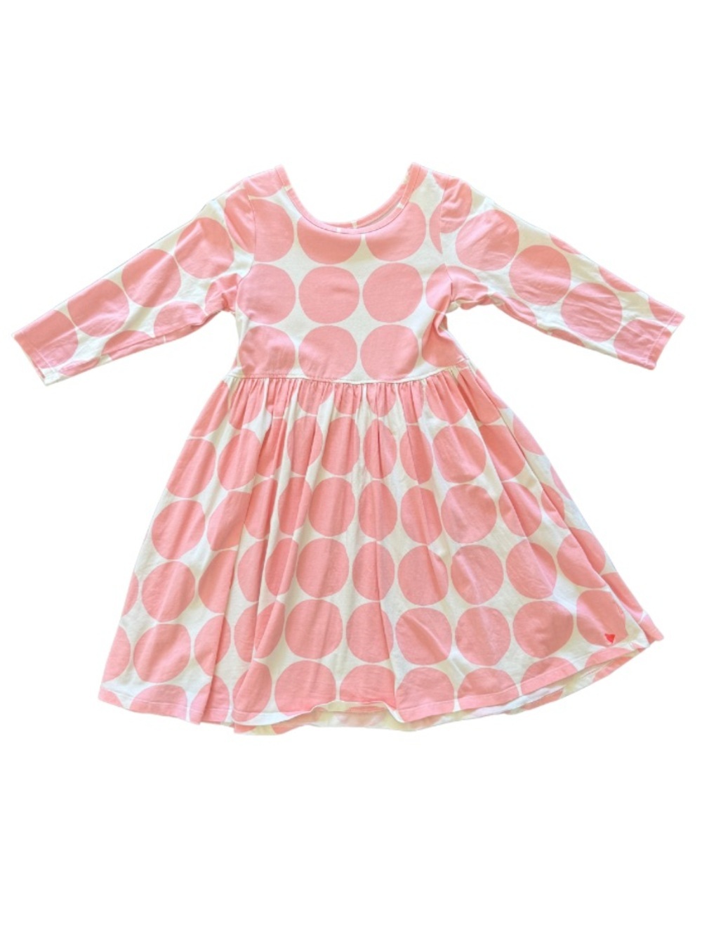 Pink Chicken Organic Steph Polka Dot Twirl Dress Girls 6Y